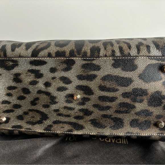 Roberto Cavalli Leopard Print Boston Bag - Picture 4 of 5